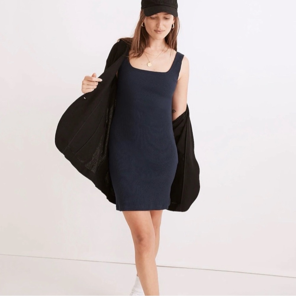 NWOT Madewell Ribbed Dress, size L
